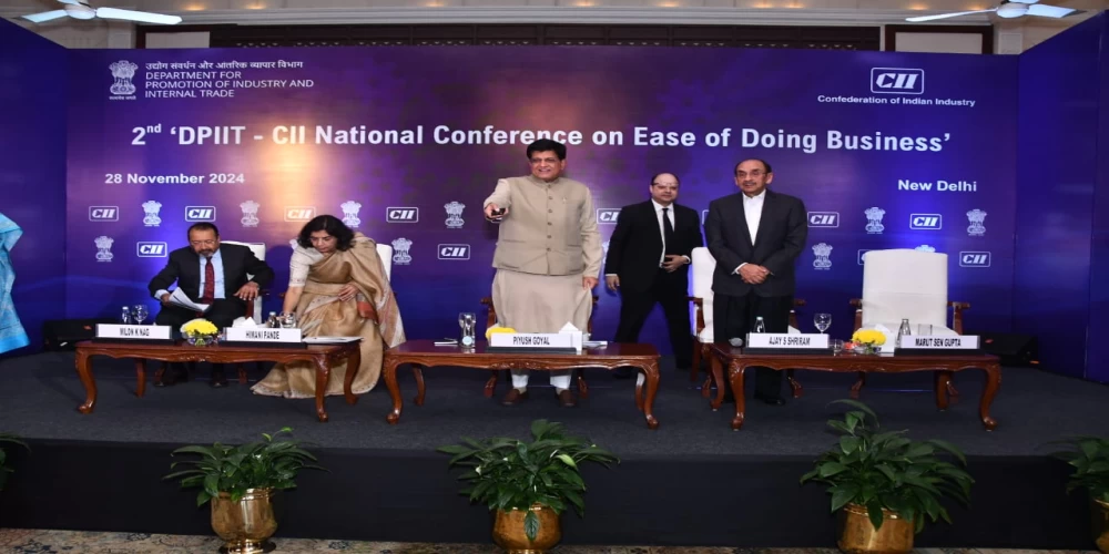 Piyush Goyal launches CII's Ease of Doing Business and Regulatory Affairs portal Piyush Goyal launches CII's Ease of Doing Business and Regulatory Affairs portal